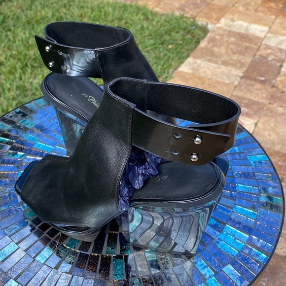 3.1 Phillip Lim black leather platforms size 37 - Picture 7 of 10